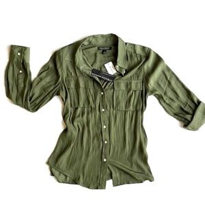 Banana Republic Green Camp Shirt (NWT)